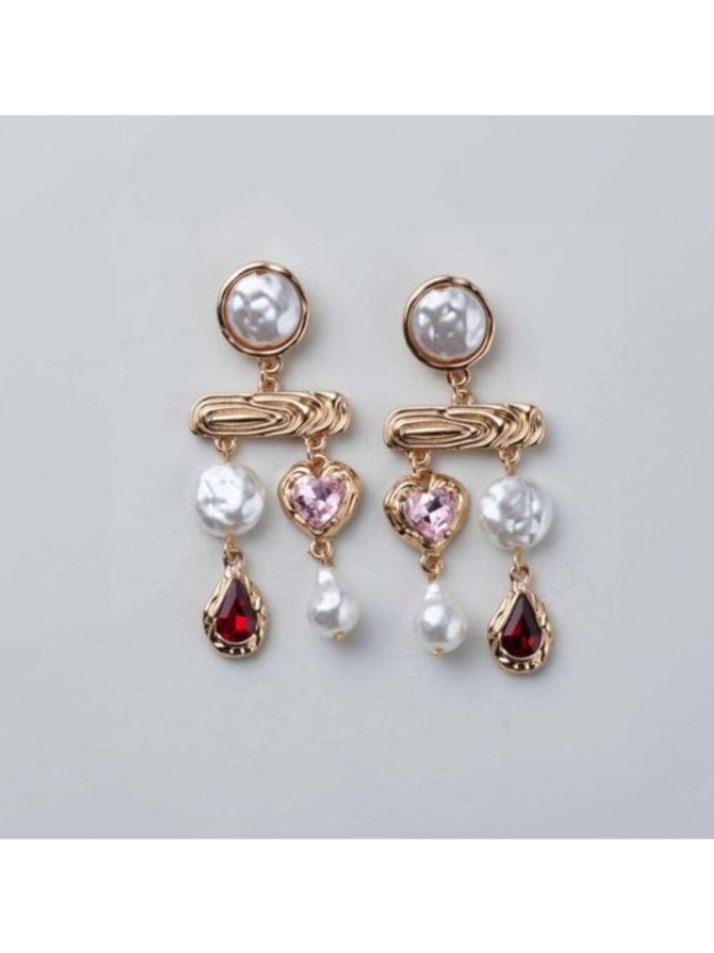 Avon Studio 1886 Sweetheart Sparkle Statement Earrings-New In Box